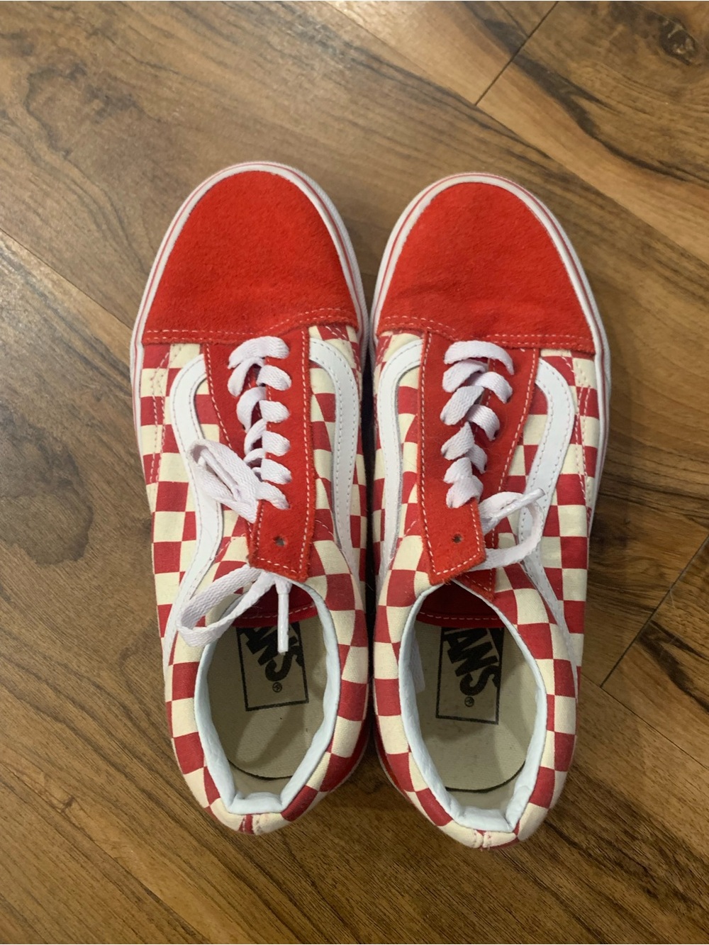 Vans Red Checkered Sneakers